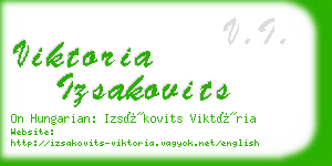 viktoria izsakovits business card